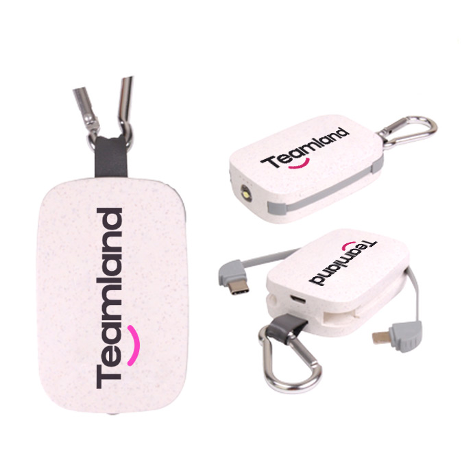P1200 3x Flip Wheat Straw Power Bank