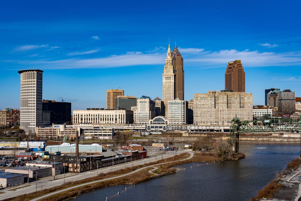 Picture of city skyline team building